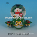 Lovely resin Christmas santa snow globe